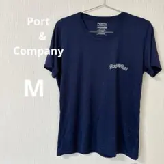 ポート アンド カンパニー【M】Tシャツ レディース 半袖 ネイビー 夏 春