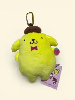 サンリオ ポムポムプリン　がま口　財布　ポーチ　カラナビ　付き