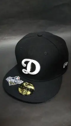 New Era 59FIFTY ブラック Dロゴキャップ 7 1/4