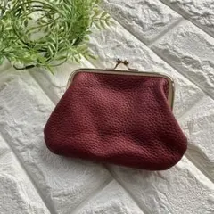 がま口財布 ミニ財布 ミニポーチ コンパクト 小物入れ カード収納 レッド 赤