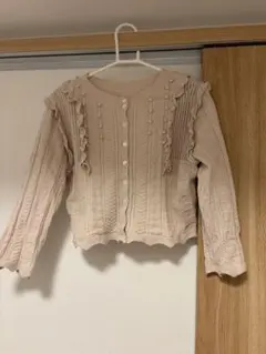 me couture デイシーdeicyベージュ ケーブルニット カーディガン