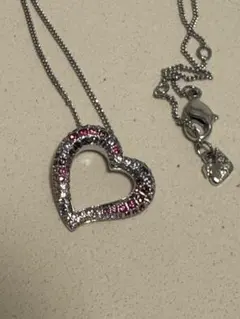 SWAROVSKI ハートネックレス クリスタル グラデーション