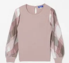 ブルーレーベルクレストブリッジ 異素材ニット　カットソー