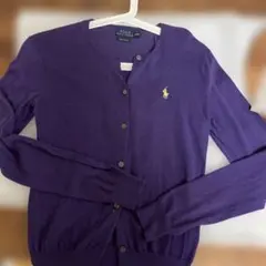 Polo Ralph Lauren ピマコットン カーディガン パープル XSのサムネイル