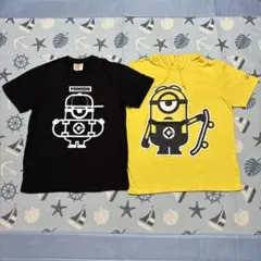 メンズ　Tシャツ　パーカー　半袖　ミニオン