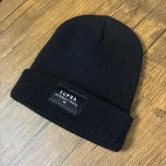 SUPRA ビーニー ブラック 黒 NEW ERA ニューエラ