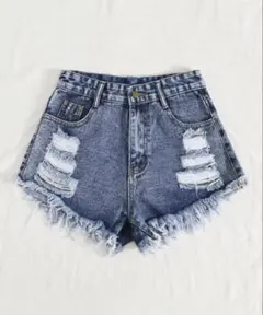 ダメージジーンズショートパンツ