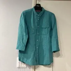 Rielabø ターコイズ 7分袖シャツ
