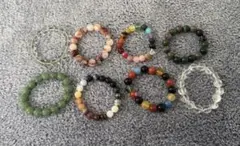 天然石ビーズ ブレスレット まとめ売り8本セット