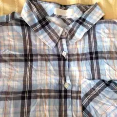 セシルマクビー ロングシャツ 長袖シャツ チェックシャツ　ブラウス　 長袖　M