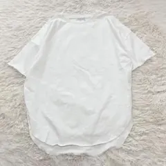 チャオパニックティピー　半袖Tシャツ　オーバーサイズ　トップス　ラウンド裾　白のサムネイル