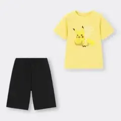 GU ポケモン グラフィックT 140 イエロー 半袖 Tシャツ 黄色 トップス