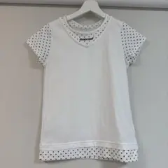 BabolaT バボラ テニスウェア Tシャツ ハート ホワイト 白 Mサイズのサムネイル