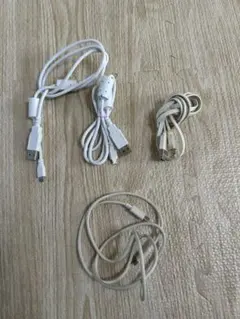 USB充電ケーブル ホワイト 4本セット