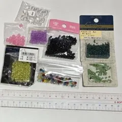 ビーズ　まとめ売り　ソロバン　丸ビーズ　グラスビーズ　手芸　材料