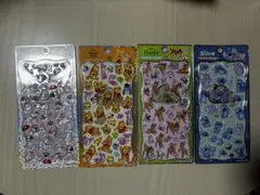 【正規品】プチドロップステッカー　ディズニー　スティッチ　プー　バンビ　101