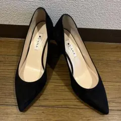 ダイアナ DIANA スエードパンプス　ブラック　24cmのサムネイル