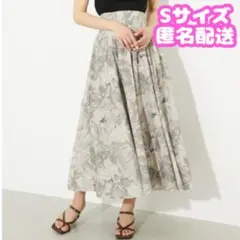 【美品】rienda リエンダ ロングスカート フレアスカート 花柄 ベージュのサムネイル