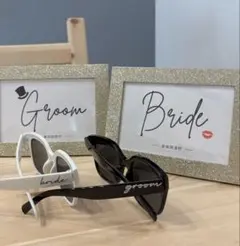 結婚式　ウェルカムスペース　ポーズカード　ウェディンググラス・サングラスフォト