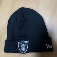 RAIDERS ニット帽 黒 New Era