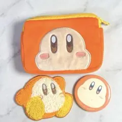 【Kirby⭐︎星のカービィ】ワドルディもこもこコースター•ポーチ•ミラー 3点のサムネイル
