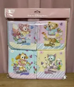 ダッフィー＆フレンズのカム・ファインド・スプリング　ミニタオルセット　4枚入り