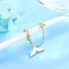 X262 片耳ピアス レディース ハワイアンジュエリー ホエールテール