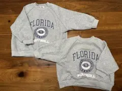 値下げ　ペアマノン　起毛　スウェット　トレーナー　110 90 兄弟　姉妹コーデ