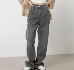 DAYCLOSET クロスウエストワイドストレートデニムのサムネイル