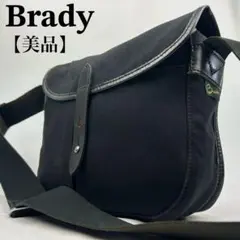 【美品】ブレディ　ショルダーバッグ　レザー　キャンバス　大きい　フラップ　斜め掛のサムネイル