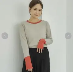 新品　mysa closet プルオーバー　3L ベージュ　田中里奈　テレコT