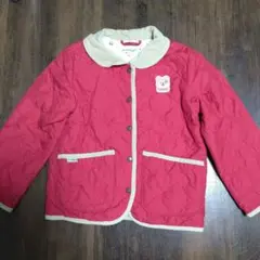 3can4on 赤いキルティングジャケット 100cm