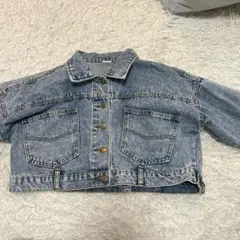 デニムクロップドジャケット