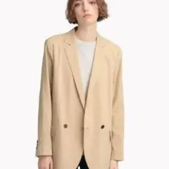 ✨️極美品✨️Theory　リネン　ダブルスーツ　セットアップ　ベージュ　高機能