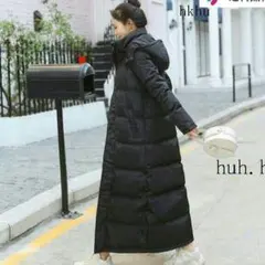 超ロングダウンコート ダウン% ロングコート フード付き ダウンジャケットcK