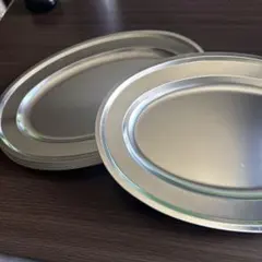 製楕円形プレート４枚セット