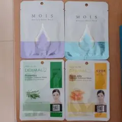 MOIS・DERMAL シートマスク 4枚セットのサムネイル