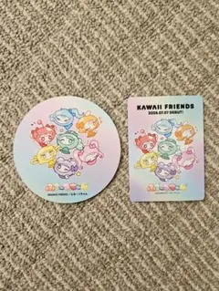 ふるーつちゃん　 コースターとカードのセット　FRUITS ZIPPER