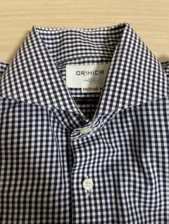 ORIHICA チェック柄＆無地シャツ セット M