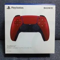 PS5 ワイヤレスコントローラー ヴォルカニックレッド 純正 美品