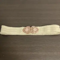 axes femme 고무 벨트 화이트 하트