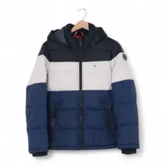 【美品・匿名配送】Tommy Hilfiger ダウンジャケット ロイヤルコンボ