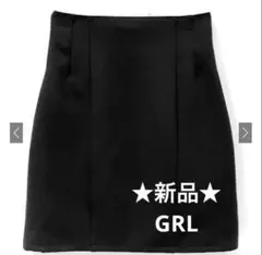 【新品】GRL ハイウエスト ミニスカート ブラック Sサイズのサムネイル