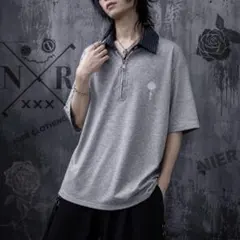 NieR CHECK COLLAR FAKE LAYERED HALF ZIPのサムネイル