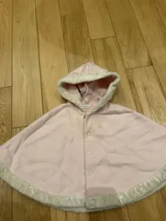 ミキハウス ポンチョ ピンク 70-90