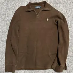 Polo by Ralph Lauren ブラウン ハーフジップセーター M