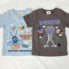 80 新品 アンパンマン 半袖Ｔシャツ ２枚セット ばいきんまん ダダンダン