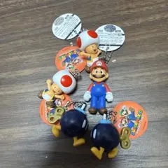 マリオ トード ボム兵 フィギュアストラップ 4個セット