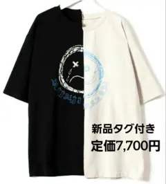 新品タグ付き スイミンヤク バイカラー 半袖Tシャツ