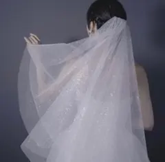 AiLE 【M】星空ベール グリッターウェディングベールGlitter veil